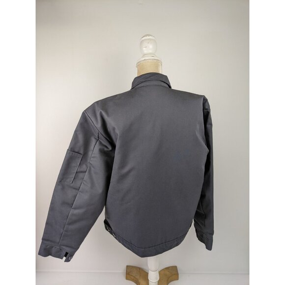 Red Kap Grey Workwear Jacket Mens Size Large Cotton Blend Uniform Work - Picture 3 of 10